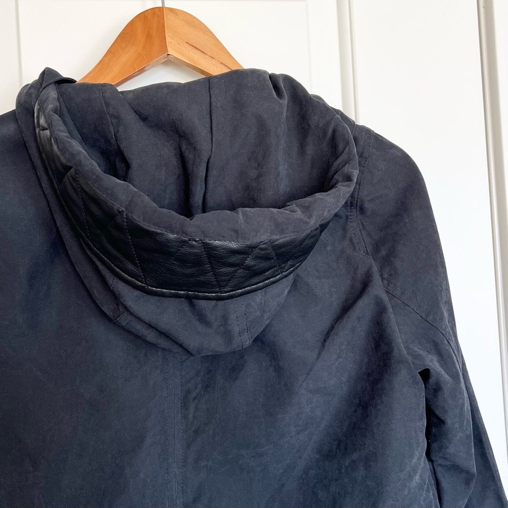 Abercrombie & Fitch Women’s gray jacket Charcoal Utility long jacket Size S - Picture 7 of 8